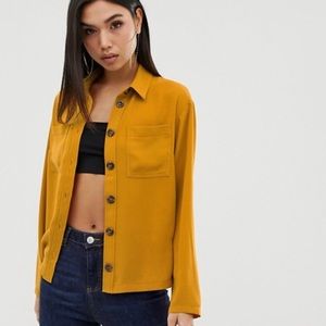 DESIGN Boxy Utility Long Sleeve Shirt